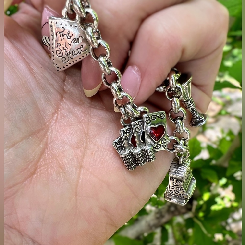 Brighton NEVADA Silver Charm Bracelet